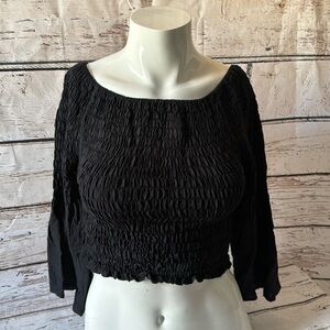 Women’s black, Art Gecko, shirt, size small